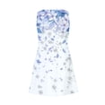 thumbnail image 5 of Erwazi Summer Dresses for Women Print V Neck Sleeveless Midi Dress A-Line Trendy Classic Daily Casual Dresses with Pocket, 5 of 6