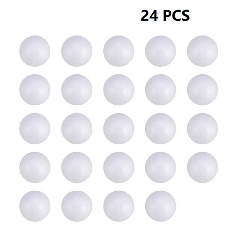 Mulanimo 24Pcs Foam Balls DIY Solid Foam Decoration Balls for Crafts  Christmas Ornaments Classroom