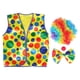 thumbnail image 1 of 1 Set Cosplay Clown Costume Clown Props Clown Bow Tie Wig Clown Nose Vest, 1 of 3