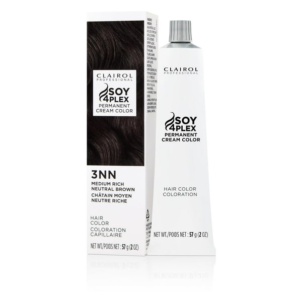 Clairol Professional Crème Permanente, 3nn Med Neutre Brun, 2 oz. - Emballage Peut Varier