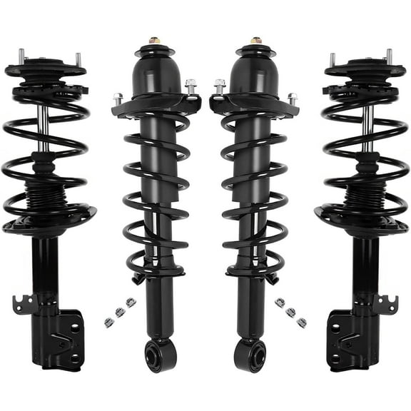 Detroit Axle - Front & Rear Struts w/Coil Springs Replacement for 2014 2015 2016 2017 2018 2019 Toyota Corolla 1.8L