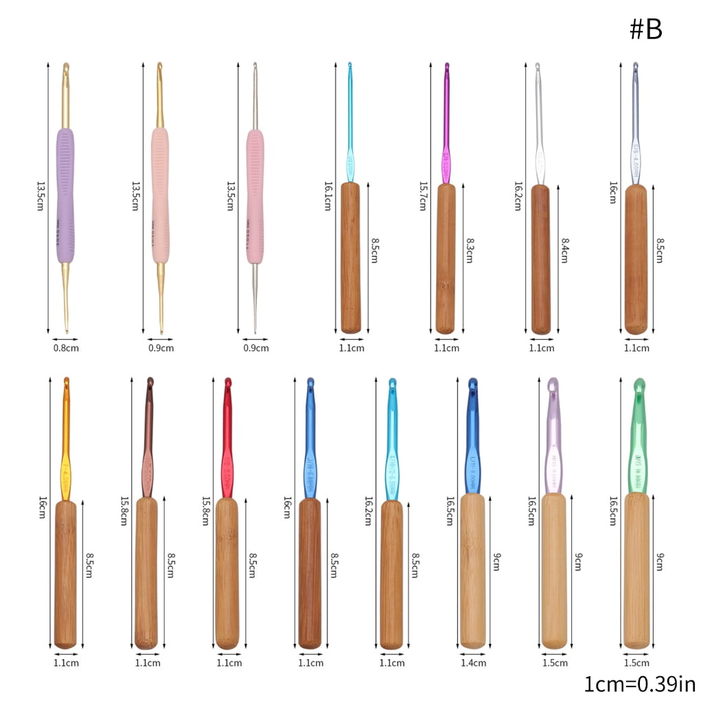 1 Set Crochet Hook Single Head Crochet Needle Double Head Knitting Needle Crochet Accessories Knitting Tool for Women
