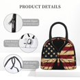 thumbnail image 4 of Fotbe Patriotic USA Butterfly Art Bolsa de Almuerzo con Estampado, Lonchera Aislada, Contenedor de Comida Reutilizable Tipo Cooler a Prueba de Fugas, 4 of 6