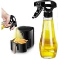 thumbnail image 1 of New Oil Sprayer Black Oil Spray Bottle, 200 ml Upgraded Oil Sprayer for Cooking Oil, Glass Oil Spray for Hot Air Fryer, 1 of 5
