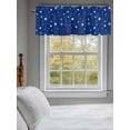 thumbnail image 3 of Star Valances for Windows, Rod Pocket Kitchen Valance Curtains - Soft & Washable Small Window Treatment for Living Room,&nbsp;Bathroom, Independence Day Memorial Day , 42x12 Inch, 1 Panel, 3 of 9