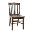 thumbnail image 2 of BizChair School House Back Walnut Wood Restaurant Chair, 2 of 12