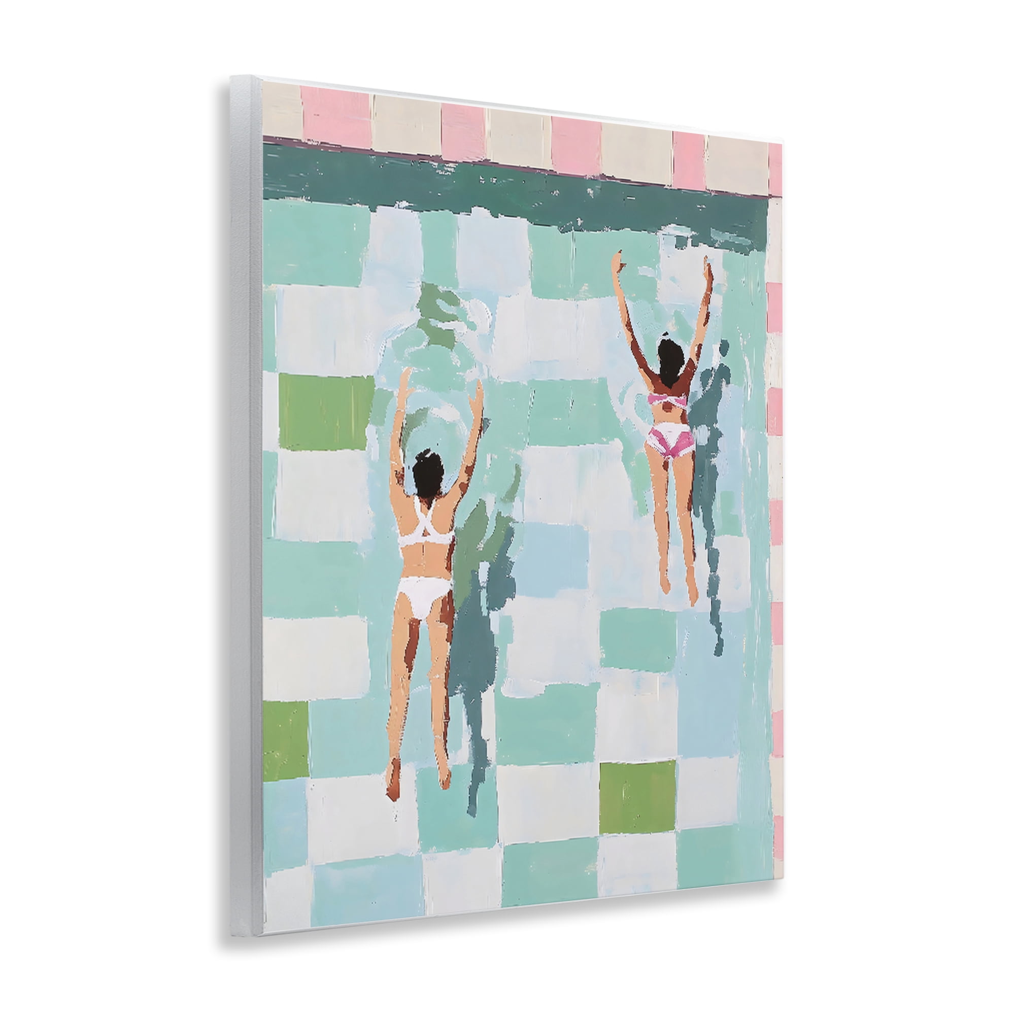Stupell Industries Twin Swimmers in Pool Wall Plaque Art, design by The Prints Vibe