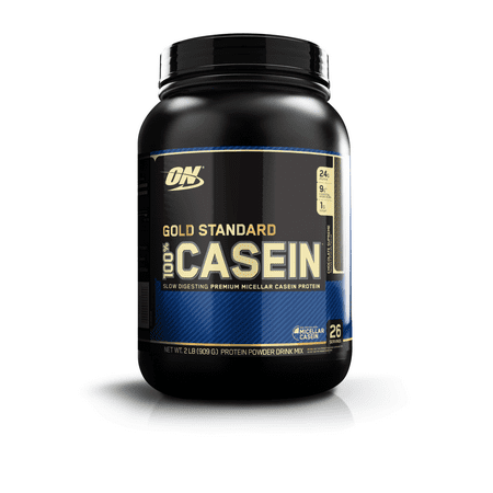 Optimum Nutrition Gold Standard 100% Casein Protein Powder, Chocolate, 24g Protein, 2 (Best Casein Protein Foods)