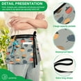 thumbnail image 4 of Yayeee Waist Apron with Pockets for Cooking Waterproof Half Server Aprons, Gray Acorns Pattern, 4 of 7