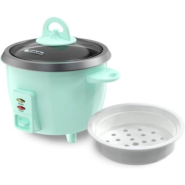 Compact Rice Cooker 3 Cups Uncooked,Electric Mini Rice Cooker with Steamer Basket,Removable Non-Stick Pan,12-Hour Automatic Keep Warm,For Rice, Soups, Stews, Cereals, Oatmeal