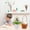 White, variant on Artificial Easter Eggs potted plant, 6.69*2.76*2.76 in Easter Eggs Decor, Easter Eggs Bonsai for Indoor