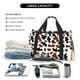 thumbnail image 5 of Balery Brown Black Cow Bolsa de Gimnasio para Mujeres, Bolsa de Viaje con Bolsillo Húmedo, Bolsa de Fin de Semana para Mujeres, Bolsa de Viaje Resistente al Agua, 5 of 7