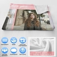 thumbnail image 5 of Personalised Blanket Custom with Picture Text Throw Blanket, Customized Photo Gift Birthday, Holiday, for Dad, Mom, Kids, Pet, Friends or Couples (1 Photo), 5 of 6