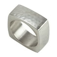 thumbnail image 2 of Saro Lifestyle Square Hammered Napkin Ring (Set of 4), 2 of 4