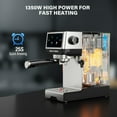 thumbnail image 5 of SECPOEDR Espresso Machine, 20 Bar Cappuccino Machines with Milk Frother for Home, Compact Espresso Maker & Stainless Steel Coffee Machine for Cappuccino, Latte, Cold Brew, Silver, 5 of 10
