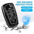thumbnail image 4 of Key Fob Cover Compatible with Ford Explorer Fusion Escape Edge Expedition Mustang F150 F250 F350 F450 F550 Bronco Keychain Case Holder Protector,Black, 4 of 6