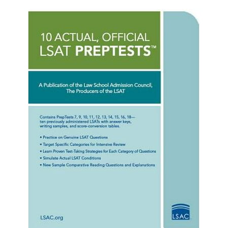 10 Actual, Official LSAT Preptests : (preptests (The Best Lsat Prep Courses)