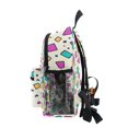 thumbnail image 4 of FORMRS Kids School Backpack with Front Zippered Pocket 12" Student Travel Daypack, Beige Retro Pattern, 4 of 6