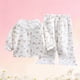 thumbnail image 5 of Conjunto de ropa de casa para niños con cuello vuelto y manga larga, pijama pequeño y fresco con solapa y ribete de encaje para niñas, conjunto de dos piezas, ropa transpirable para bebé con aire acon, 5 of 5