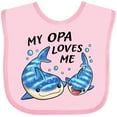 thumbnail image 3 of Inktastic My Opa Loves Me- whale shark Boys or Girls Baby Bib, 3 of 4