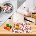 thumbnail image 6 of Flowers Pattern Drying Dish Mat Quick Drying Absorbent Soft Durable for Kitchen 18" x 24", 6 of 10