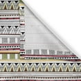thumbnail image 4 of Ambesonne Tribal Valance Pack of 2, Triangles Lines, 54"X12", Multicolor, 4 of 5