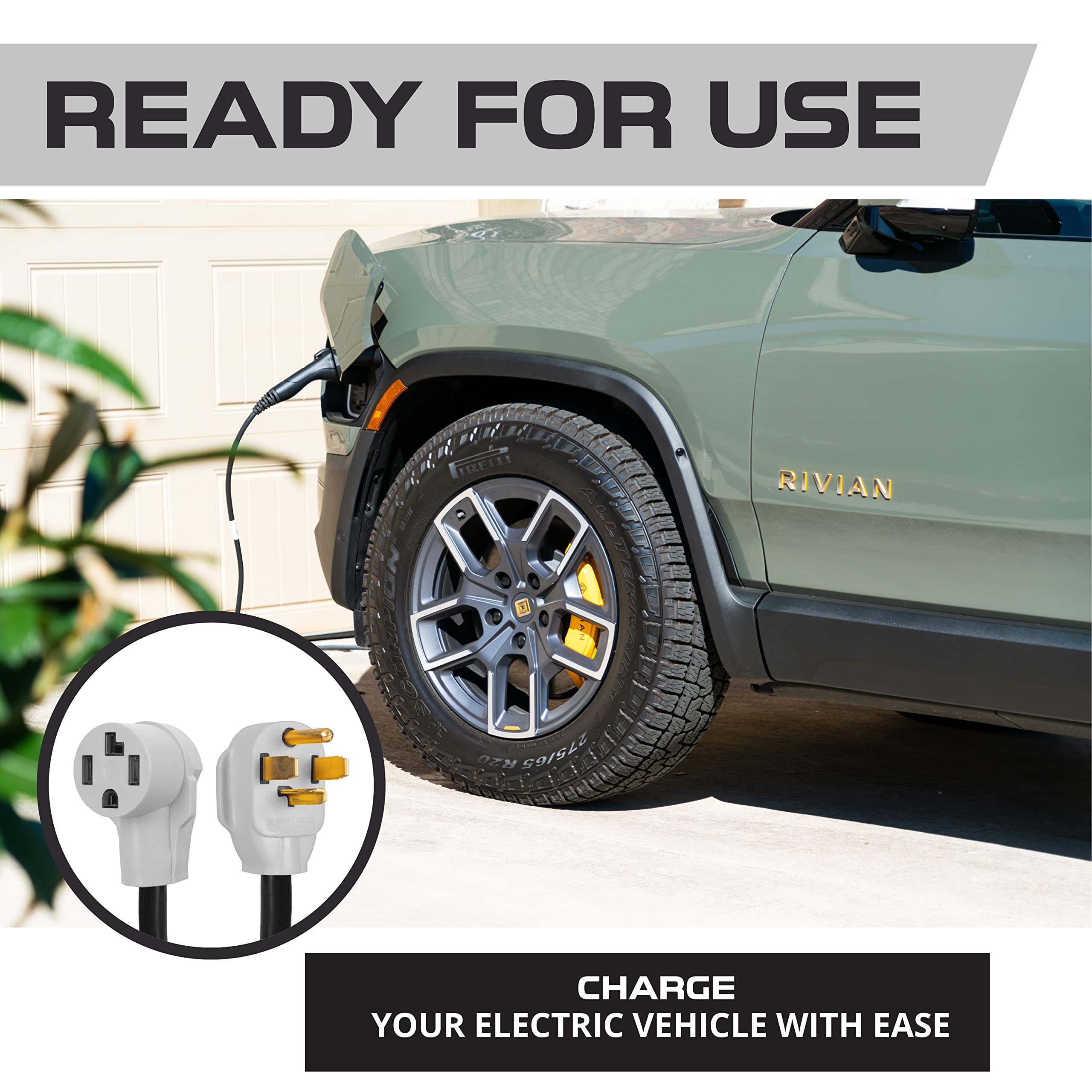 Iron Forge Cable 15 Ft Dryer/EV Extension Cord - 14-30P to 14-30R Black STW 10 Gauge Cable, 30 Amp Heavy Duty for EV Charging and RV Trailer Campers.