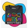 thumbnail image 3 of Shop4Ever Autism Acceptance Infinity Symbol Toddler's Cotton T-Shirt 5T/6T Black, 3 of 6