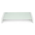 thumbnail image 4 of Seville Classics airLIFT 21" Tempered Glass Elevated Desk Stand Ergonomic Monitor Riser for Laptop, Computer, iMac, PC, Printer, Desktop – Cloud White, 4 of 6
