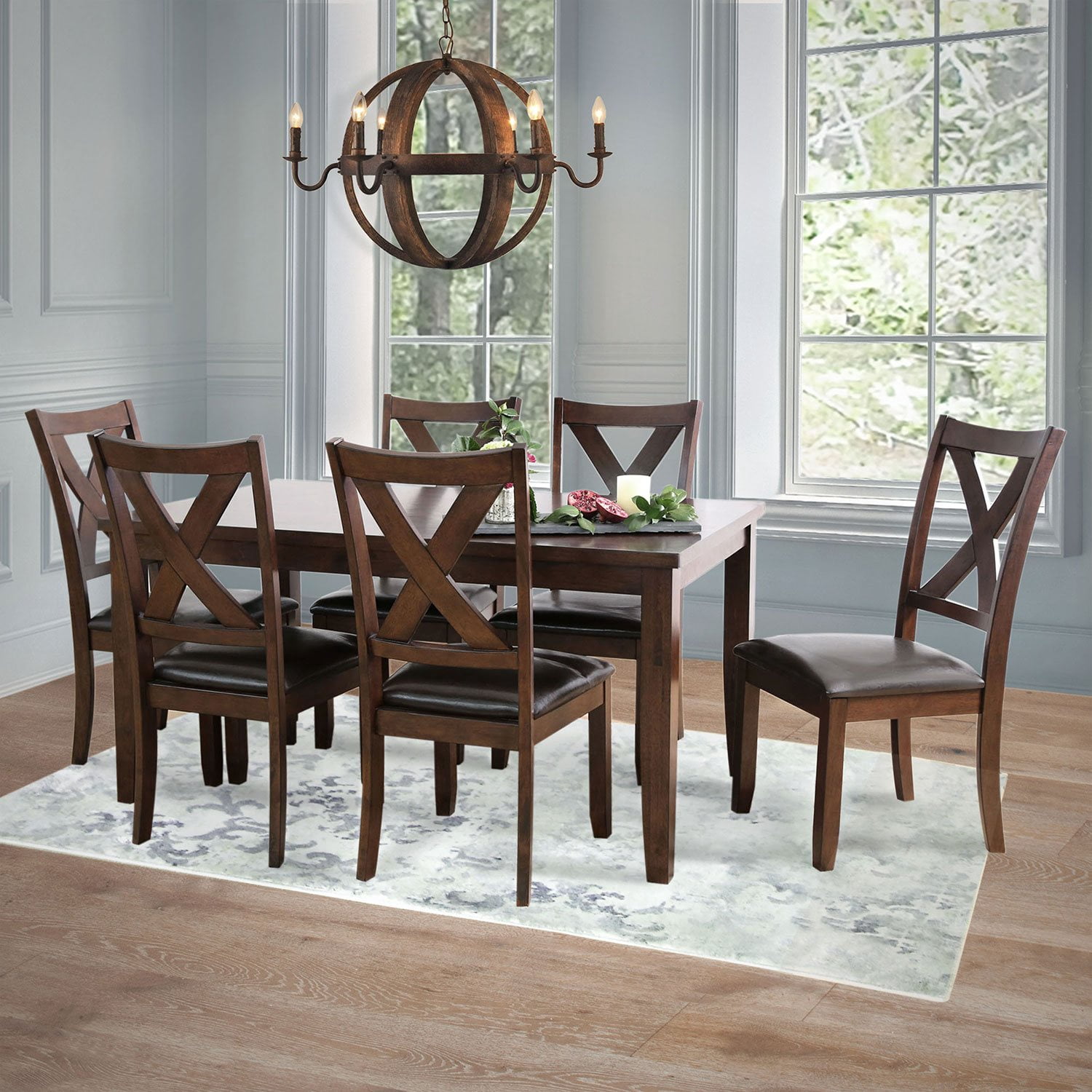 Rustic Pine Helmsley Extendable Pine Solid Wood Dining Table Noble ...