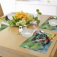 thumbnail image 4 of Ambesonne Tiger Place Mats Set of 4, Abstract Bengal Tiger, Standard Size, Multicolor, 4 of 6