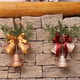 thumbnail image 1 of Adornos navideños campanas navideñas grandes de color rojo dorado polvo dorado dragón reloj ventana pared colgante puerta colgante, 1 of 4