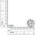 thumbnail image 6 of Gem Stone King 925 Silver and 10K Rose Gold White Moissanite and Lab Grown Diamond Engagement Ring for Women | 0.34 Cttw | Round 3.5MM | Gemstone Birthstone | Size 7, 6 of 7