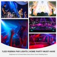 thumbnail image 4 of OPPSK LED Stage Par Light - 70W 7LED RGBWA Stage Light - Sound Activated Auto Play Remote & DMX Control - Uplighting for Events B, 4 of 8