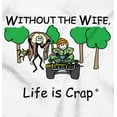 thumbnail image 2 of Funny Hunter Husband Hunting Humor Men's Graphic T Shirt Tees Brisco Brands X, 2 of 5