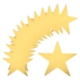 thumbnail image 1 of Uxcell 100Pcs Recortes de Estrellas Doradas Impresas a Doble Cara Decoración de Cartón de 6 Pulgadas, 1 of 6