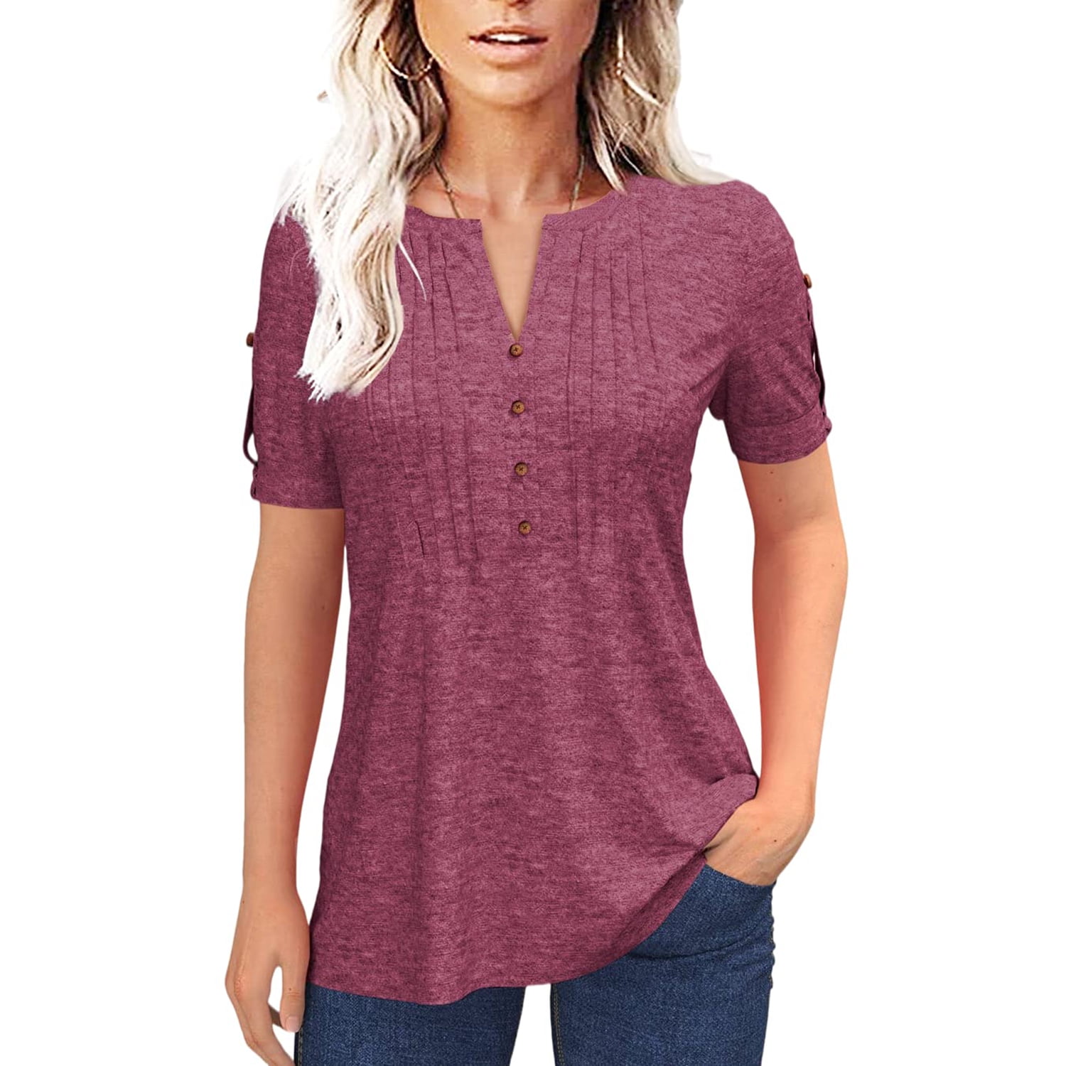 KISSMODA W Tops C Tops V Neck T S Long S Pd L Sr L : Fn New Styles ...