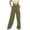 Army Green, variant on Fsahion Plus Size Casual Sweatpants for Womens Elastic Waist New Solid Color Casual Pocket Wide Leg Suit Pants Bleak Deal on Clearance!