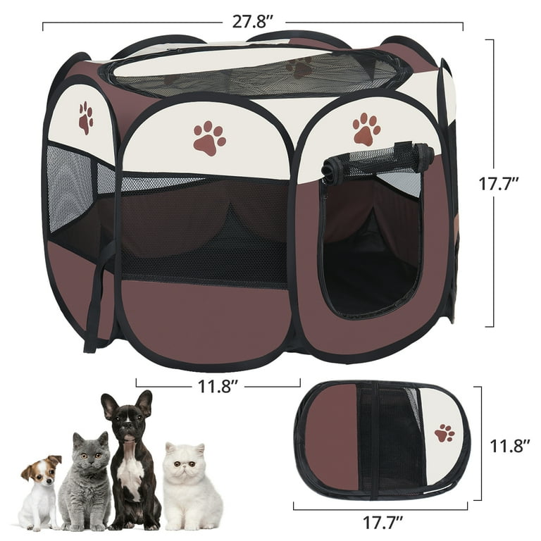 OxGord 45cm Pet Dog Cat Playpen Tent Portable Exercise Fence Kennel Cage Crate OxGord 45cm Pet Dog Cat Playpen Tent Portable Exercise Fence Kennel Cage Crate