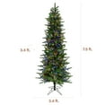 thumbnail image 3 of Fraser Hill Farm 7.5 ft. Carmel Pine Slim Artificial Christmas Tree, 750 Dual LED Lights, 3 of 12