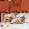 thumbnail image 6 of Fall Pillow Covers 18x18 inch Set of 2 Orange White Pumpkin Fallen Leaves Decorative Outdoor Throw Pillow Covers Autumn Thanksgiving Farmhouse Decoration for Home Couch TH27-A18, 6 of 6