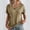 Khaki tops 2024 summer, variant on Wycnly Summer Tops for Women Tops for Women Trendy Breathable Comfy Button up Basic Fit Tees Tunic Casual Solid Shirt Girls V-Neck Short Sleeve Tunic Top