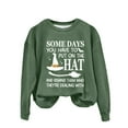 thumbnail image 4 of Binhe Women's Halloween "Some Days You Have To Put On The Hat" Casual Sweatshirt Trendy Witch Graphic Pullover, Soft Cotton Blend Long Sleeve Top Perfect for Fall, Parties and Everyday Wear, 4 of 4