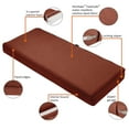 thumbnail image 4 of Classic Accessories Montlake FadeSafe Water-Repellent 54 x 18 x 3 Inch Outdoor Bench Cushion, Heather Henna, 4 of 19