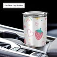 thumbnail image 5 of GZHJMY Strawberry Fruit Tumbler with Lid & Straw,Reusable Double Wall Stainless Steel Vacuum Insulated Travel Mug, 5 of 7