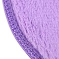 thumbnail image 6 of AuroraX Non-Slip Backing Bath Mug Rug Plush Purple Soft Bedroom Rug Bohemian 11x15 Inch Oval Solid, 6 of 6