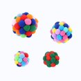 thumbnail image 3 of 4pcs pet products cat snack toy handmade elastic ball seven colors shake ricochet, 3 of 5