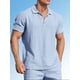 thumbnail image 1 of QUTETN Men'S Casual Short Sleeved Shirt Beach Summer Hippie Lightweight Top, 1 of 4