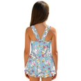 thumbnail image 2 of DISNIMO Bunny Flower Print Girls' One Piece Swimsuits Easter Egg Printed Sleeveless Swimwear with Skirt Quick Dry Beach Bathing Suit Comfortable Breathable Swim Dress, 2 of 8