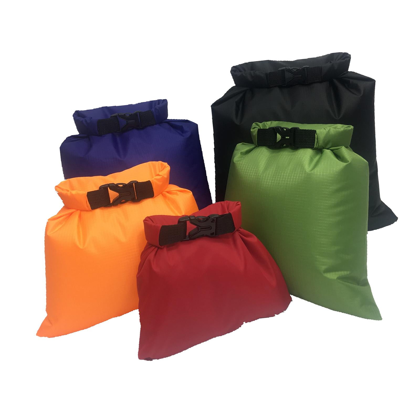harayaa 5 Pieces Dry Bag Marine 1.5L 2.5L 3.5L 4.5L 6L Portable Multifunctional Multiple Style A